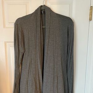 Jason Maxwell Grey open front sweater